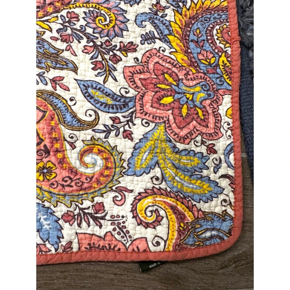 Dream At Home Reversible Paisley Floral Quilt Queen Boho Cottagecore Bedding